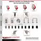 Service Caster 5 Inch 316SS Red Poly Swivel 7/8 Inch Expanding Stem Caster Lock Brake SCC SCC-SS316TTLEX20S514-PPUB-RED-78 - alternate 3